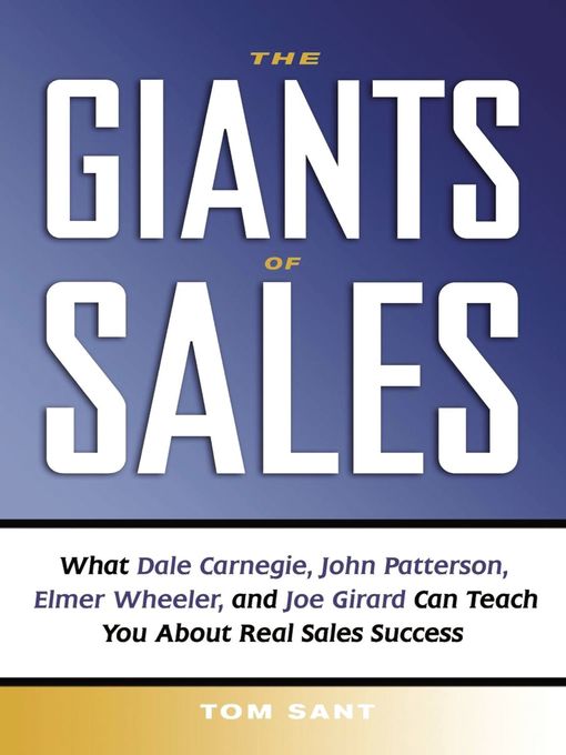 Title details for The Giants of Sales by Tom Sant - Available